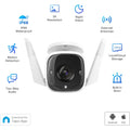 TP-Link Tapo 2K HD Security Camera Outdoor Wired, Built-in Siren, Night Vision, IP66 Weatherproof, Motion/Person Detection, Works w/Alexa & Google Home, Cloud/SD Card Storage, 2-Way Audio,White 🍁 All In One Marketplace Canada
