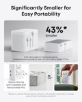 Anker Nano European Travel Plug Adapter, 5-Port Fordable Travel Adapter with 1AC 2USB-A 2USB-C Ports,Temperature Control, Essentials for Over 200 Countries, Ideal for Travel (1-Pack) (White) 🍁 All In One Marketplace Canada