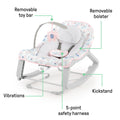 Ingenuity Keep Cozy 3-in-1 Grow with Me Vibrating Baby Bouncer Seat & Infant to Toddler Rocker, Vibrations & Toy Bar, 0-30 Months Up to 40 lbs (Pink Burst) 🍁 All In One Marketplace Canada