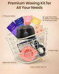 Waxing Kit for Women & Men: Digital Display Waxing Kits, Hard Wax Kit Wax Warmer for Hair Removal with 4-Pack Hard Wax Beads- All-in-One at-Home Wax Pot Machine for Brazilian, Bikini, Legs & Body 🍁 All In One Marketplace Canada