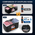 1/2 Decks Rechargeable & Low Noise Card Shuffler, Automatic 2000mAh Battery Shuffler Machine for Casino Poker, Texas Hold'em, Playing Card Games 🍁 All In One Marketplace Canada