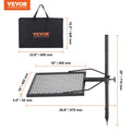 VEVOR Swivel Campfire Grill, Fire Pit Grill Grate, Heavy Duty Steel Grill Grates, 360° Adjustable Open Outdoor Cooking Equipment, Portable Camp Fire Racks for Camping Outdoor BBQ 🍁 All In One Marketplace Canada