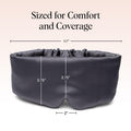 Kitsch Satin Sleep Mask - Eye Masks for Sleep, Softer Than Silk Satin Sleeping Mask Blindfold and Sleep Masks for Women and Men, Eye Care Travel Essentials - Charcoal Black 🍁 All In One Marketplace Canada