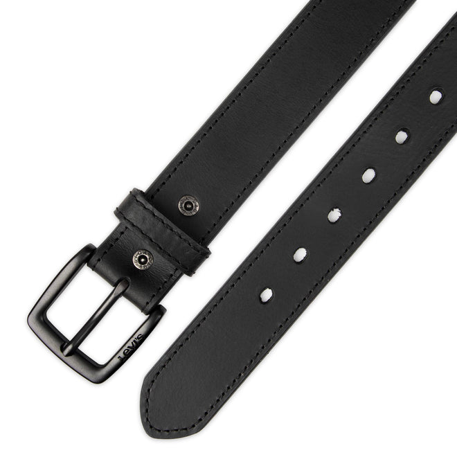 Levi's Casual Belt-Dress for Men Jeans with Thick Strap and Buckle, Matte black, Extra-Large (42-44) 🍁 All In One Marketplace Canada
