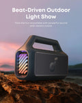 soundcore Boom 2 Outdoor Speaker, 80W, Subwoofer, BassUp 2.0, 24H Playtime, IPX7 Waterproof, Floatable, RGB Lights, USB-C, Custom EQ, Bluetooth 6.0, Portable, Camping, Beach, and Backyard-Blue 🍁 All In One Marketplace Canada