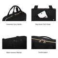 BAGSMART Toiletry Bag Travel Bag with Hanging Hook, Water-resistant Makeup Cosmetic Bag Travel Organizer for Accessories, Shampoo, Full-size Container, Toiletries (Black, Medium) 🍁 All In One Marketplace Canada
