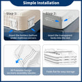 AMOVO Bed Sheet Holders for Corners Keep Sheets in Place Firmly - Foldable Fitted Sheet Holders Heavy Duty Sheet Locks Mattress Sheet Fasteners, Set of 4 Lock Sheet Clips (White) 🍁 All In One Marketplace Canada