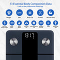 Vitafit Smart Weight Scale, High Accuracy 0.1lb by Our Professional Factory Since 2001, Scale Body Weight App Sync 13 Body Composition with BMI, Body Fat and Muscle, 400lb, LED, Black 🍁 All In One Marketplace Canada