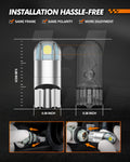 SEALIGHT 194 LED Bulbs 6000K White, 168 2825 T10 W5W 3030 Bright LED Chips, Dome Light, Map Light, Door Light, Courtesy Light, License Plate Light, Pack of 10 🍁 All In One Marketplace Canada