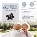 Herba Krill Oil Omega 3 Supplements - 120 Softgels | 1000mg of Antarctic Krill Oil Per Day (2 softgels 500mg each) | Source of Omega 3 Fatty Acids | High Astaxanthin | Premium Grade - 500mg per Soft Gel | Made in Canada 🍁 All In One Marketplace Canada