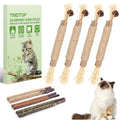 TINDTOP Silvervine Sticks for Cats, 10 Pack Natural Catnip Chew Toys for Kittens Teeth Cleaning, Matatabi Dental Care, Increase Appetite, Calm Cat Anxiety and Stress, Aggressive Chewers Cat Dental Toy 🍁 All In One Marketplace Canada