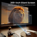 HAPPRUN Native 1080P Bluetooth Projector, Full HD Portable Outdoor Movie Projector with Built-in Speaker, Compatible with Smartphone, HDMI, USB, AV, Fire Stick, PS5 for Home, Bedroom, Outdoor Use 🍁 All In One Marketplace Canada