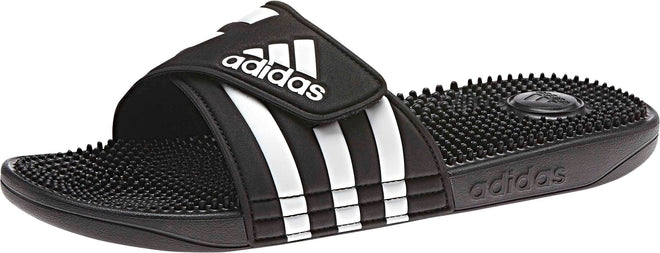 adidas Unisex-Adult Adissage, Black/White/Black, 8 🍁 All In One Marketplace Canada