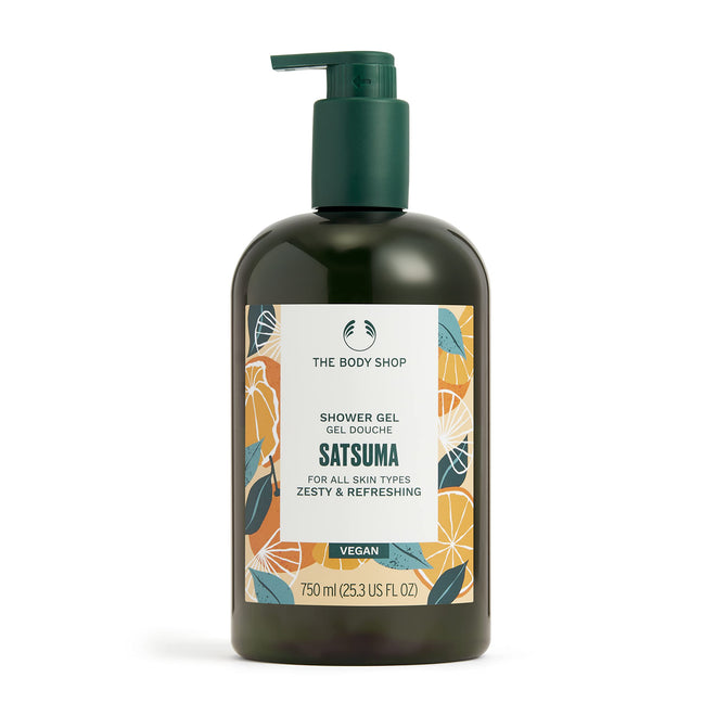 The Body Shop Satsuma Shower Gel 750 ml | Energizing Citrus Body Wash & Natural Shower Gel for Men & Women | Refreshing Cleanser 🍁 All In One Marketplace Canada