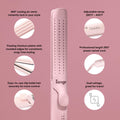 L'ANGE HAIR Le Duo Grande 360° Airflow Styler | 2-in-1 Curling Wand & Titanium Flat Iron Hair Straightener | Professional Hair Curler with Cooling Air Vents to Lock in Style | Adjustable Temp 🍁 All In One Marketplace Canada