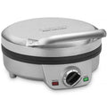 Cuisinart 4-Slice Round Belgian Waffle Maker, Non-Stick Coated Plates, Silver (WAF-200C) 🍁 All In One Marketplace Canada