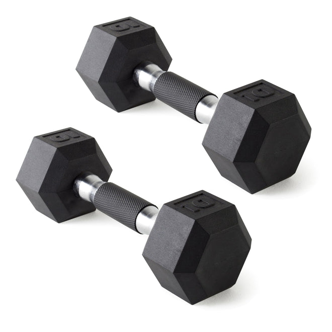 CAP Barbell 10 LB Coated Hex Dumbbell Weight Pair with Padded Grip 🍁 All In One Marketplace Canada