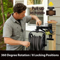 Liberty Garden 712-B Single Arm Navigator Multi-Directional Garden Hose Reel, Holds 125-Feet of, 5/8-Inch, Black, Height: 22.00", Width: 20.25", Depth: 18.6", Weight: 12.50 lbs 🍁 All In One Marketplace Canada