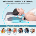 Delyoly Cervical Neck Pillow for Sleeping - Memory Foam Contour Pillow for Neck Pain Relief, Ergonomic Support for Side and Back Sleepers, Orthopedic Pillow with Breathable Ice Silk Cover（Gray） 🍁 All In One Marketplace Canada