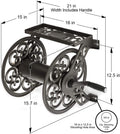 Liberty Garden No.708 Wall Mount Steel Decorative Hose Reel, Bronze 🍁 All In One Marketplace Canada