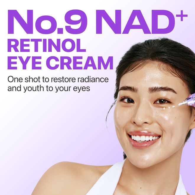 numbuzin No.9 NAD+ Retinol Eye Cream, Depuffing & Firming Eye Serum for Dark Circles, Wrinkles & Fine Lines, Peptides & Niacinamide for Glow & Undereye Radiance, Stocking Stuffers 0.33 fl oz 🍁 All In One Marketplace Canada