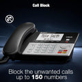 VTech DECT 6.0 1-Handset Corded/Cordless Phone for Home with Answering Machine, Call Blocking, Caller ID, Large Backlit Display, Duplex Speakerphone, Intercom, Landline Line-Power: VG208 🍁 All In One Marketplace Canada
