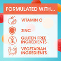 Emergen-C Immune Support Gummies, A Boost of Vitamins and Minerals, Orange, Tangerine & Raspberry Mix, 45 Gummies 🍁 All In One Marketplace Canada