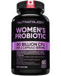 Nutratology® Probiotics for Women | Canadian-Made | 40 Billion CFUs per Capsule | Bloating Relief & Digestion | 4 Strains of Women's Probiotic for Gut Health | 60 Capsules 🍁 All In One Marketplace Canada