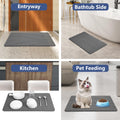 Ceecysaa 60 x 39cm Stone Bath Mat, Diatomaceous Earth Quick Dry Non Slip, Dark Gray 🍁 All In One Marketplace Canada