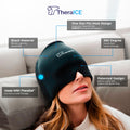 TheraICE Migraine Relief Cap | Soothing Headache Hat Ice Pack Mask | Face Cold Compress Cooling Gel Head Wrap Products for her Sinus Tension Stress Hangover & Puffy Eyes | Great Birthday Gift for Mom 🍁 All In One Marketplace Canada
