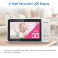 VTech VM924 Pan & Tilt Video Baby Monitor, 5" LCD Screen, Up to 17 Hrs Video Battery Life, Plug & Play, 1.33x Zoom, Night Vision, Up to 1000ft Range, Soothing Sounds, 2-Way Talk, Secured Transmission 🍁 All In One Marketplace Canada