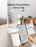 DREO Smart Tower Fan for Bedroom, 90° Oscillating Standing Fans for Room with 4 Speeds, 4 Modes, 25dB Quiet for Sleep, 25ft/s Velocity, 8H Timer, Remote/App/Voice Control for Living Room, Office, Home 🍁 All In One Marketplace Canada