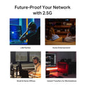 TP-Link TL-SG108S-M2 | 8-Port 2.5G Multi-Gigabit Unmanaged Network Switch, Ethernet Splitter | 2.5G Bandwidth | Plug & Play | Desktop/Wall-Mount | Fanless Metal Design | Limited Lifetime Protection 🍁 All In One Marketplace Canada