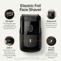 MANSCAPED® The Handyman™ Compact Face Shaver – Portable Men’s Travel Facial Hair Groomer, USB-C Rechargeable Razor, Electric Foil Face Shaver, Waterproof, Cordless, Dual-Action SkinSafe® Foil Blades 🍁 All In One Marketplace Canada