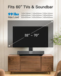PERLESMITH Universal TV Stand Legs for 32-70 inch TVs, Table Top TV Stand up to 99 lbs, Height Adjustable Television TV Mount, Universal TV Base for Livingroom & Bedroom, VESA 400x400mm PSTVS04 🍁 All In One Marketplace Canada