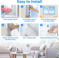 Gruntbear 400CM Universal Window Seal for Portable Air Conditioner, 158 Inch Portable AC Window Seal with Zip and Adhesive Fastener Works with Tumble Dryer, Easy to Install 🍁 All In One Marketplace Canada