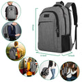 MATEIN Travel Laptop Backpack, Business Anti Theft Slim Sturdy Laptops Backpack, Water Resistant College School Computer Bag Gift for Men & Women Fits 15.6 Inch Notebook, Grey 🍁 All In One Marketplace Canada
