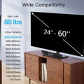 PERLESMITH Swivel Universal TV Stand/Base - Table Top TV Stand for 24-60 inch LCD LED TVs - Height Adjustable TV Mount Stand with Tempered Glass Base, VESA 400x400mm, Holds up to 99lbs PSTVS09 🍁 All In One Marketplace Canada