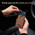 furid RFID Wallet for Men Minimalist: Slim Pop Up Wallet with ID Window - Smart Card Holder for Men - Gift for Father Husband on Father’s Day Birthday Anniversary 🍁 All In One Marketplace Canada