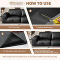 Shagoom Leather Repair Kit, 17X79 inch Self Adhesive Leather Patch Waterproof, DIY Large Vinyl Patches for Couches, Furniture, Kitchen Cabinets, Wall （Black, 17X79 inch） 🍁 All In One Marketplace Canada