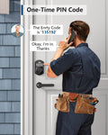 TEEHO TE001 Keyless Entry Door Lock with Keypad - Smart Deadbolt Lock for Front Door with 2 Keys - Auto Lock - Easy Installation - Matte Black 🍁 All In One Marketplace Canada
