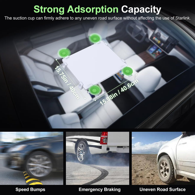 Ackno for Starlink Mini Mount for Car,for Starlink Mini Suction Cup Mount Accessories,linkoostar Kit for Sunroof/Front/Rear Window/Roof/Dashboard/Windshield 🍁 All In One Marketplace Canada