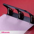 Officemate Medium Duty 3 Hole Punch with Ergonomic Handle, 30 Sheet Capacity, Black (90088) 🍁 All In One Marketplace Canada