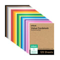 Cricut Value Cardstock Paper, Rainbow Sampler - 125 Sheets (8.5" x 11") - Compatible with Joy Xtra, Explore, & Maker Machines - Letter Size 🍁 All In One Marketplace Canada