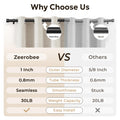 Zeerobee Curtain Rods for Windows 48 to 84, 1 Inch Black Heavy Duty Drapery Rods with Adjustable Length, Outdoor Modern Curtain Pole with Simple End Caps, 32"-86", Black 🍁 All In One Marketplace Canada