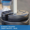 US Weight 40 Pound Canopy Weight Set of 4 and Carry Strap with No-Pinch Design - Easy Installation and Removal to Secure Tents, Canopies, and Umbrellas at Outdoor Events 🍁 All In One Marketplace Canada