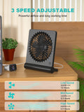 Small Desk Fan,Rechargeable USB Fan Battery Operated,Ultra Quiet, Strong Wind, 3 Speeds Travel Fans 🍁 All In One Marketplace Canada
