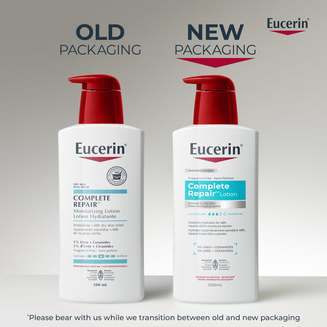 Eucerin Complete Repair Moisturizing Lotion with 5% Urea and Ceramides for Dry Skin, 500 mL 🍁 All In One Marketplace Canada