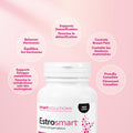 Smart Solutions Estrosmart Vegetarian Capsules, Balances Hormones, Supports Estrogen Metabolism, and Controls Breast Pain. With Calcium D-Glucarate, and DIM, Gluten-Free, Soy-Free, No Artificial Preservatives or Sweeteners, 120 Count