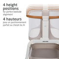 Maxi-Cosi Iora Bedside Bassinet , infant bedside sleeper crib, 4 height positions, portable & folds flat, large storage basket, includes travel bag, Horizon Sand 🍁 All In One Marketplace Canada